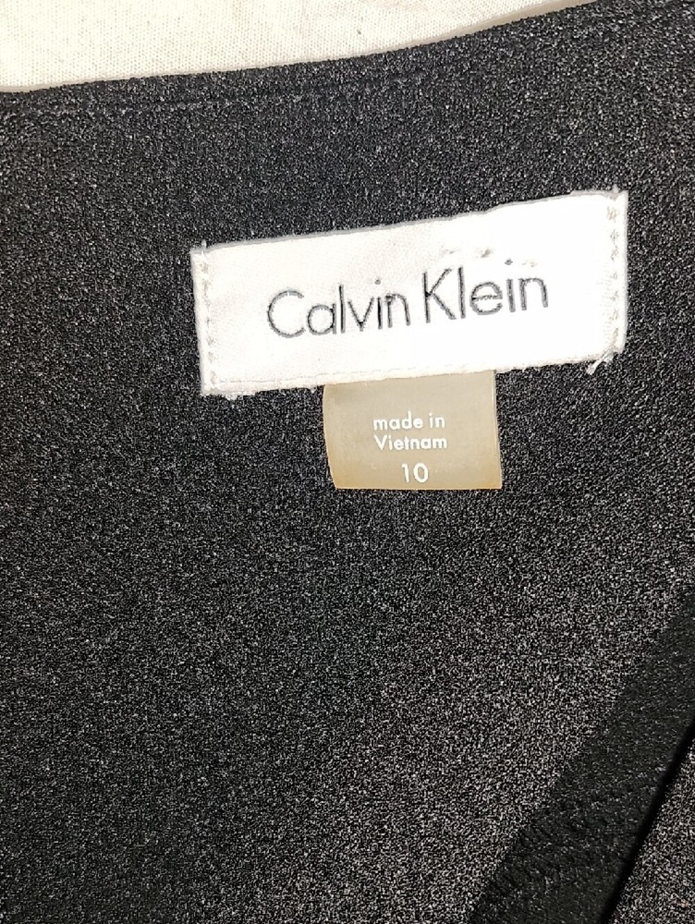 Calvin Klein Black Mini Dress with Bell Sleeves - Picture 3 of 5